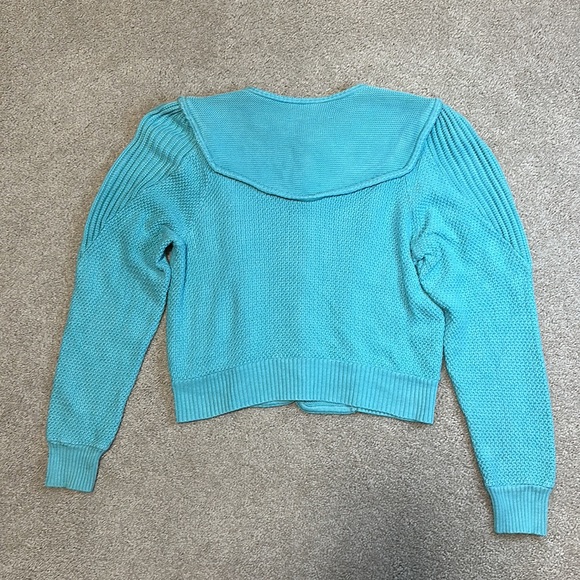 Geiger of Austria blue knit button down cardigan S - Picture 7 of 13